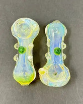 3 Inch Silver Fume Marble Hand Pipe